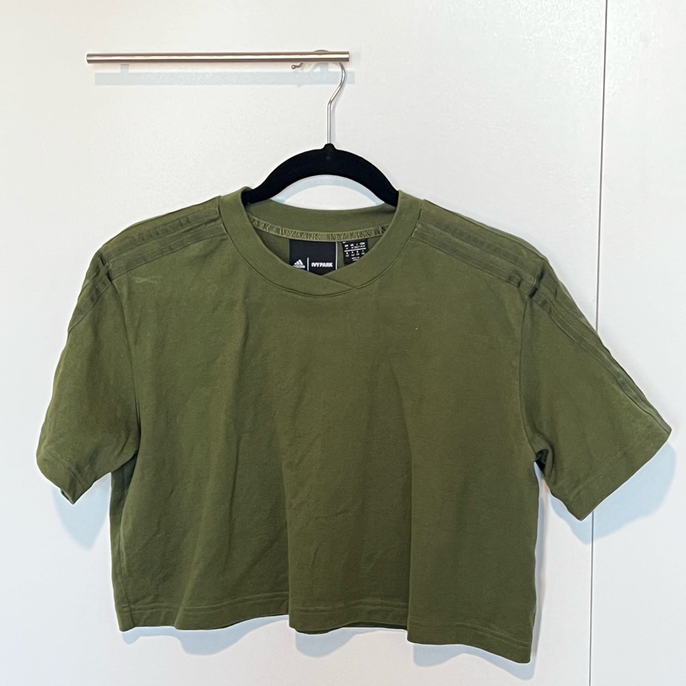 IVY PARK X ADIDAS Collab Green Crop Top